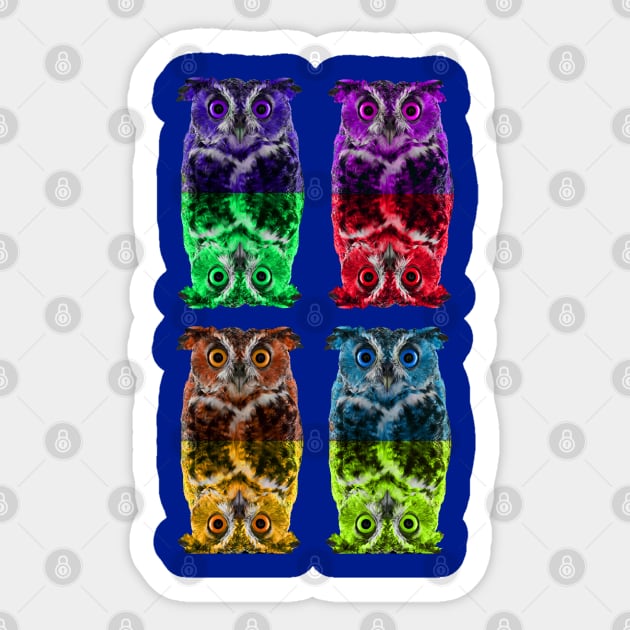 Colorful Owls Sticker by Scar